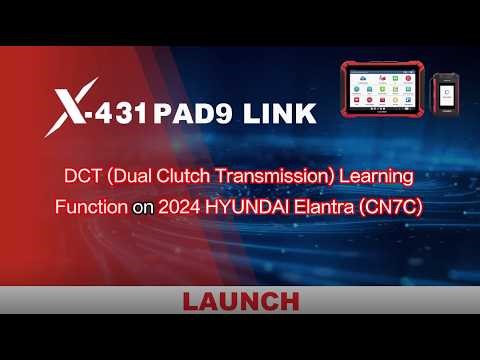 2024 Hyundai Elantra (CN7C) DCT Learning by Launch X431 Diagnostic Tool-LaunchX431.fr