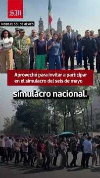 Sismo sin afectaciones en la #cdmx anuncia Clara Brugada