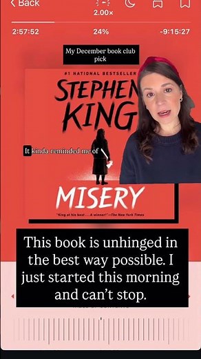 Book review of misery by Stephen King #booktube