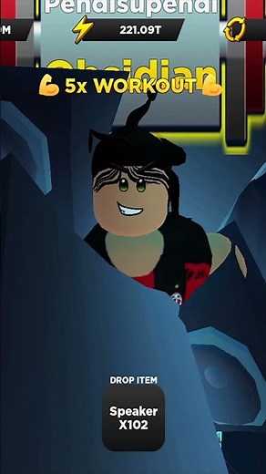 100 Speakers Rebirth Trick on Strongman Simulator Roblox #shorts