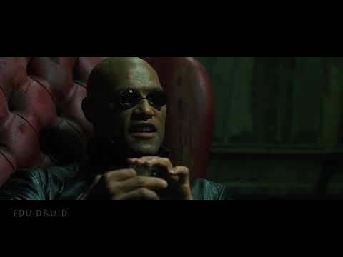 The Matrix: Neo meets Morpheus (blue pill, red pill)