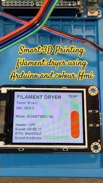 Smart Filament Dryer Using Arduino & Temperature Control #shorts #electronic #3dprinting #drier