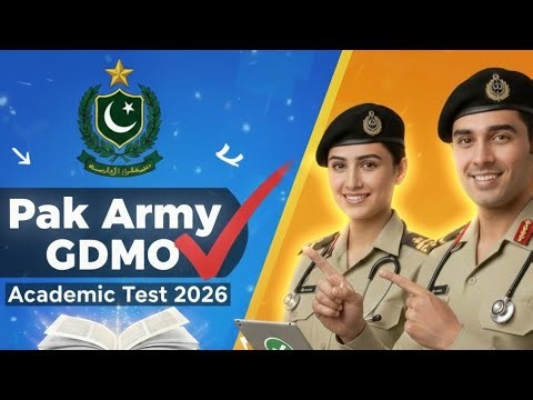 How to Pass Pak Army GDMO Academic Test 2026:🎯 Most Repeated MCQs & Paper ✅ GDMO Academic Portion