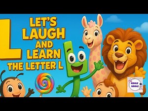 Let’s Laugh and Learn the Letter L! 🎶 | Fun Phonics & Alphabet Adventure with Kiddle Diddle 🦁 | ABCD