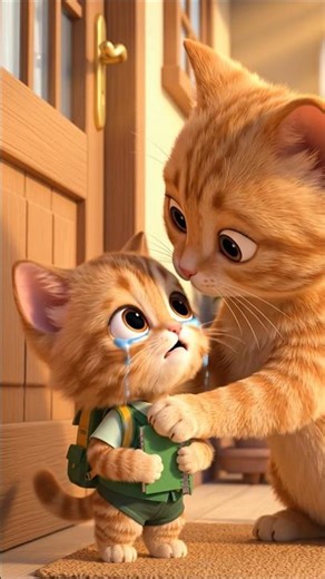 Cute Baby Cat Crying to Go to School 😭🎒 | Emotional & Heart Touching Story | Pet’s Planet