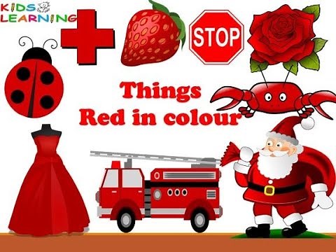 RED colour | Things That Are Red I Colour RED | Red colour objects | Things that are red in colour