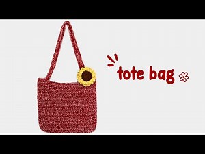 How to Crochet a Tote Bag for Beginners Step by Step 👜 | Crochet Tote Bag Tutorial | Summer DIY