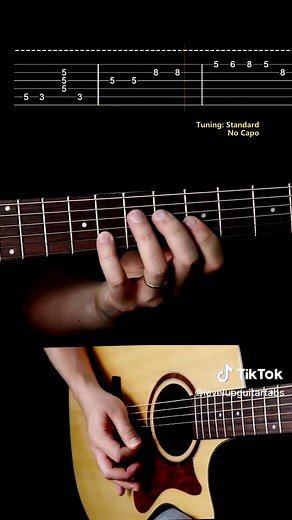 Level Up Guitar Tabs no TikTok