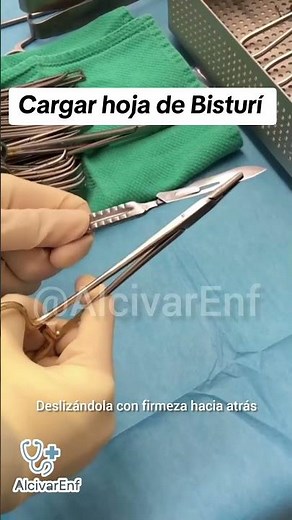 “How to properly load a scalpel blade 🔪🩺” #nursing