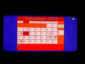 Starfall: The "September 11, 2023" Calender