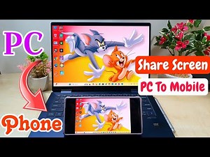 How To Mirror PC Or Windows Screen To Android Phone | Share Mobile Screen To Laptop