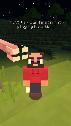 Playing Bloxd at night for the first time # #bloxd #bloxdio