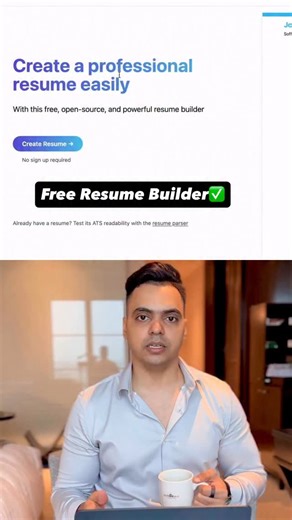 Gulzar Ahmed on Instagram: "Need an ATS-friendly resume? This free website lets you build one in minutes.  Start from scratch or upload your old resume  Add/remove any detail you want  Pick a design you like  Download and apply! No signup, no cost. Name: open-resume  Link:https://www.open-resume.com/resume-import Follow for career updates"