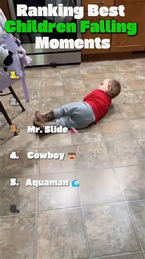 Ranking Funniest Kids Falling Moments 😂👶 #usa