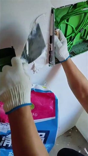 How to make the putty spread evenly without getting into the holes #shorts