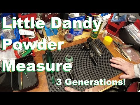 RCBS Little Dandy Pistol Powder Measure: 3 Generations and Rotor Storage