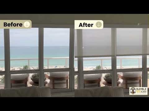 Roller Shades Transformation | Coral Springs FL & Boca Raton 🐝