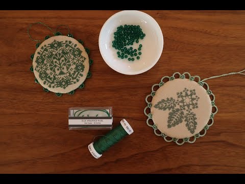 Tutorial: sparkling silk wrapped purl edging