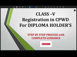 Complete Process to Registration in CPWD ||CLASS V || CPWD Enlistment || Contractor Registration