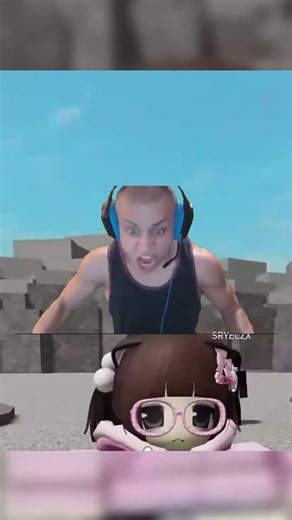 bro she screamed so loud 😭😭 #roblox #robloxfunny #funny