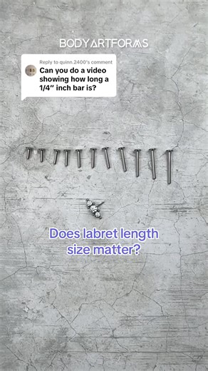 15K views · 77 reactions | Size matters! Before you leave the piercing shop, make sure you know what gauge and length you need for your piercing. | Bodyartforms | Facebook