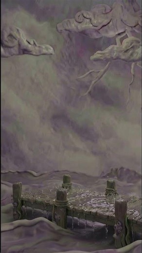 Purple Storm Over Ocean Cliff (Ambient Loop) | Quiet Violet