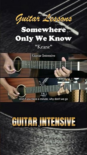 Somewhere Only We Know - Keane | EASY Guitar Tutorial - Guitar Lessons #guitarhowto