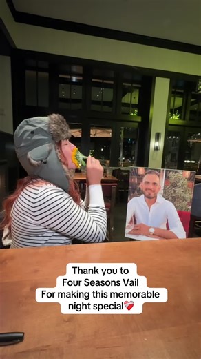 Thank you to @Four Seasons Hotels in Vail for making my night memorable. For having such incredible staff like our waitress Becca, who showed empathy, love and cared of why i wanted to sit at the same table like when Alonzo and I did 2 yrs ago. One of the many signs i got on this trip❤️‍🩹 #grief