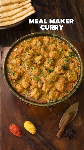 Meal Maker Curry | High Protein Vegetarian Curry | Soya Chunks Curry for Lunch & Dinner