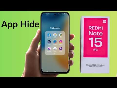 Redmi note 15 pro 5g app hide kaise kare | Redmi note 15 5g app hide setting App hide redmi note 15