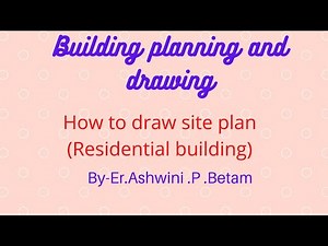 How to draw site plan of given developed plan