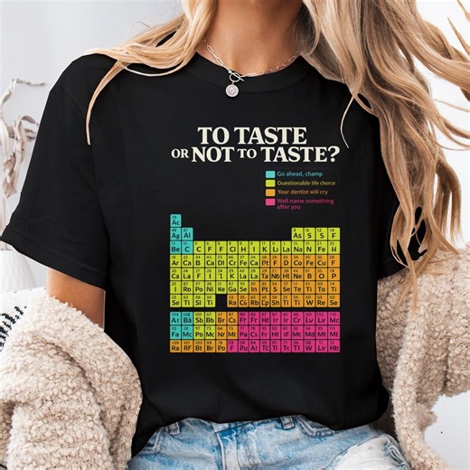 Periodic Table Danger Levels Fun T-shirt, Comfort Colors, Funny Science Chemistry Tee, Chemical Element Safety Scale Graphic - Etsy