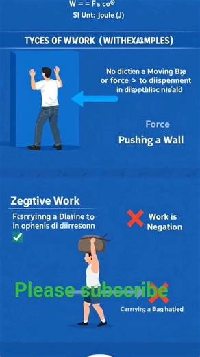 work done and types of work done #physics#sciencefacts