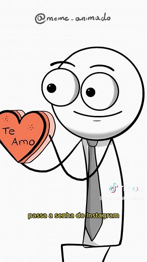 Declarações Engraçadas de Amor em Meme Animado