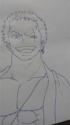 draw zoro ( part 1) #anime #onepiece #zoro #art #artwork #sketch #animeart #edit #viral