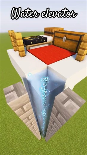 minecraft water elevator #minecraft #build