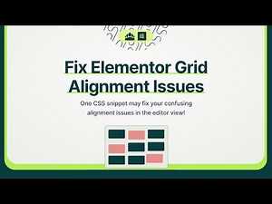 Fix Elementor Grid Alignment Issues with One CSS Snippet!