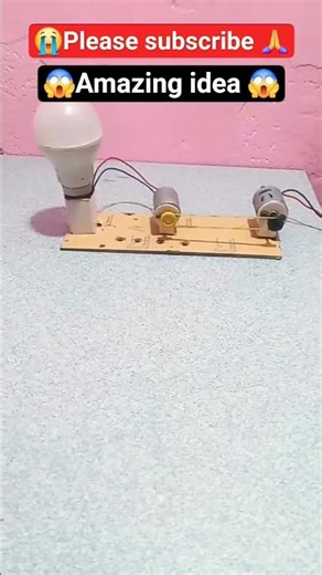 How to make Amazing idea Dynamo motor or led bulb 💡 at home #diy #shorts