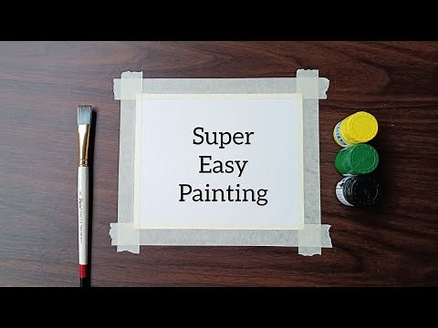 Super easy poster colour painting 😱 / easy drawing tutorial / poster colour painting ideas