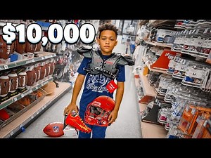BUYING MY SON TACKLE FOOTBALL GEAR! 🏈