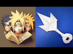 How to Make a Paper Kunai Minato | Origami Kunai Minato | Origami Knife