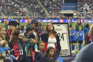 9.5K views · 41 reactions | Oct. 6, 2010: Alex Morgan scores her first USWNT goal in Chester, Pa. Oct. 23, 2025: The USWNT celebrates her legacy in Chester, Pa. | The Athletic | Facebook