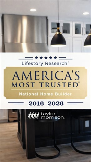 A lot has changed since 2015…Trends. Technology. The world itself. One thing hasn’t: your trust. Proud to be awarded America’s Most Trusted Home Builder 11 years in a row 🏆🏡 #taylormorrison #homebuilder #mosttrusted | Taylor Morrison