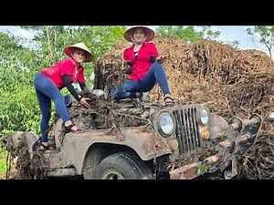 60 year old UAZ 469 car Restoration of abandoned military vehicles