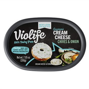 Violife Just like Cream Cheese - with Chives, Dairy-Free Vegan, 7.05 oz Tub (Refrigerated)