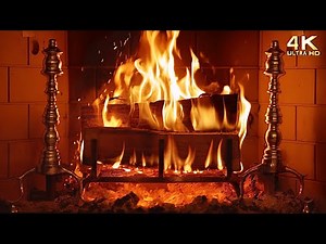 🔥 Relaxing Fireplace 4k 🔥 Holiday Yule Log Christmas Ambience (No Music, No Ads)