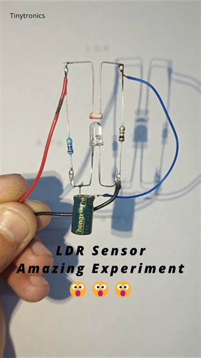 LDR Sensor Amazing Experiment ⚡ Light Activated LED #shorts #experiment