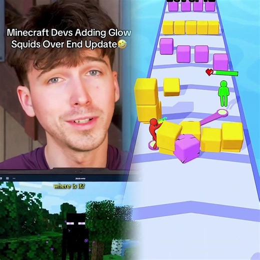 Minecraft Devs Adding Glow Squids Over End Update🤣