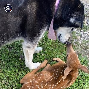 187K views · 10K reactions | This rescued fawn formed an unlikely friendship with a very gentle dog. 'We don't deserve dogs' 殺   Pat Pollifrone | storyful | Facebook