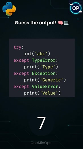 This Python try-except Order Tricks Many Developers 👀
